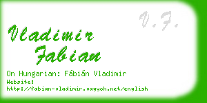 vladimir fabian business card